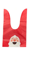 Bolsa Plástica de Navidad Roja Santa